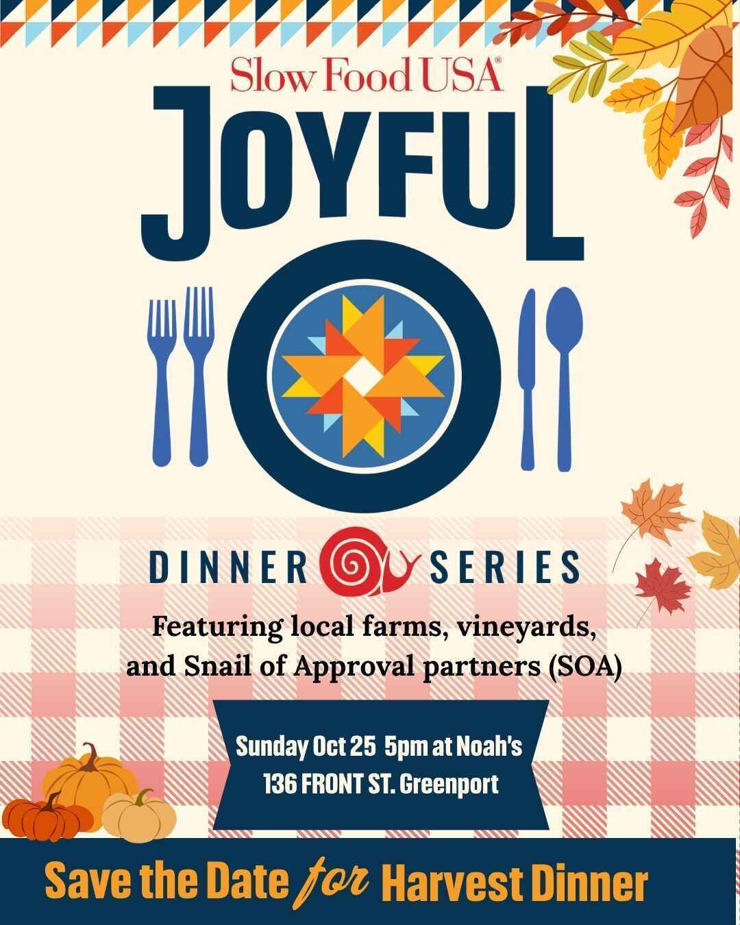 Joyful Dinner Series - Harvest Dinner image