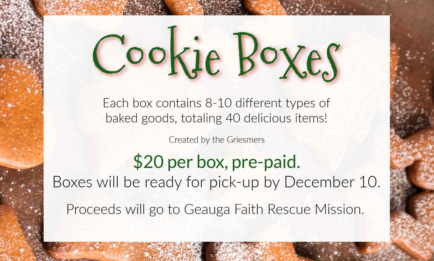 2026 Cookie Box Fundraiser image