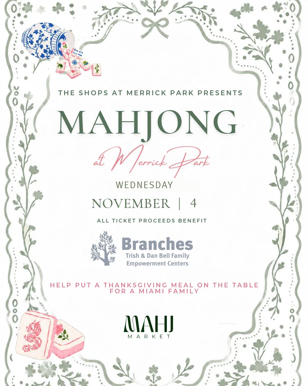 Mahjong Night at Shops at Merrick Park benefiting Branches image