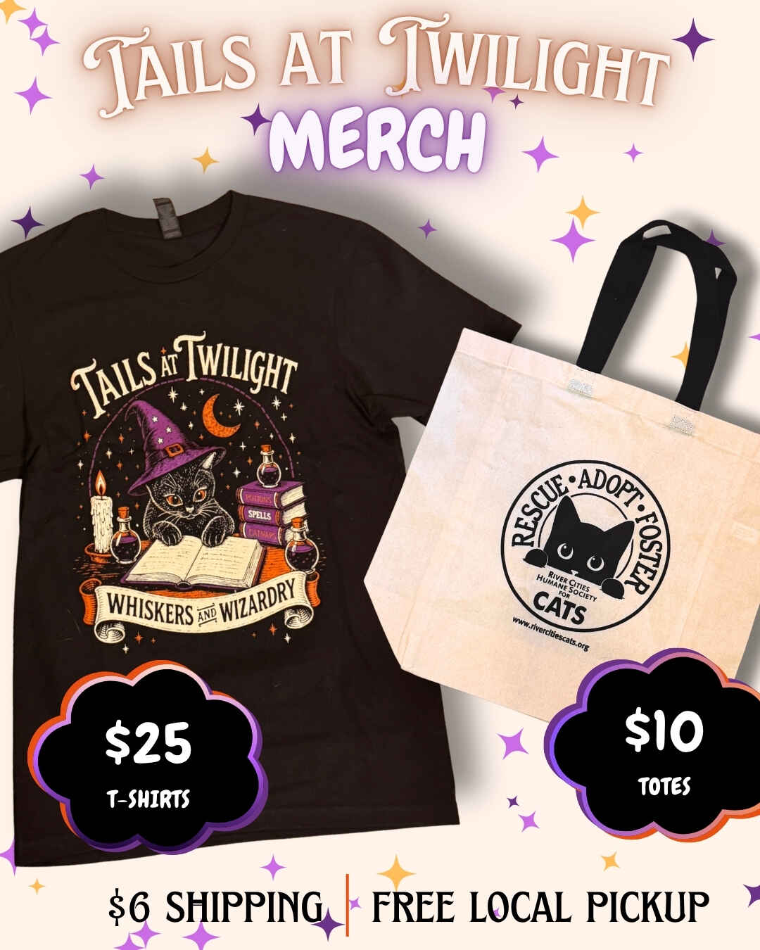 Tails at Twilight Merch: Whiskers & Wizardry image