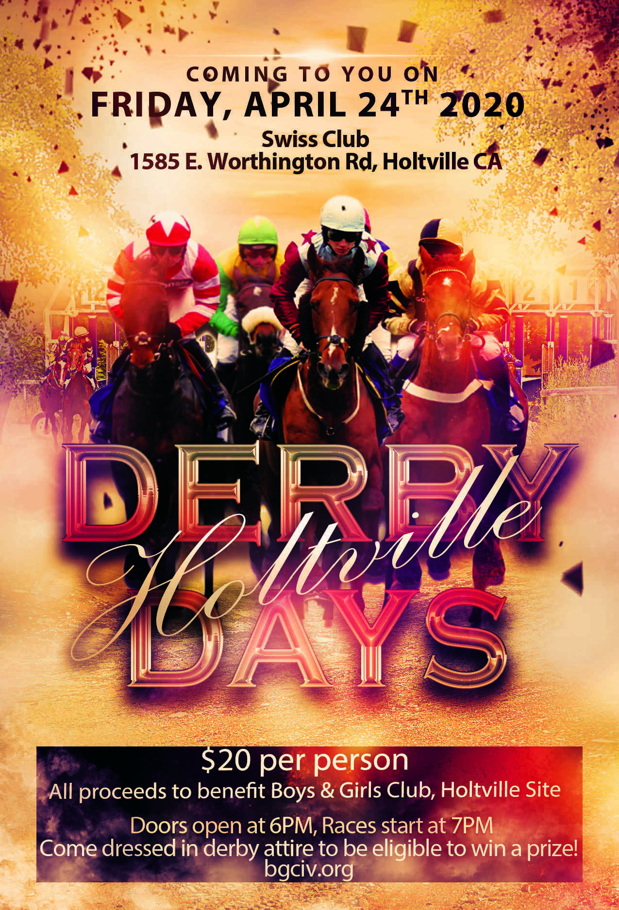 BOYS & GIRLS CLUBS OF IMPERIAL VALLEY 2020 Holtville Derby Days