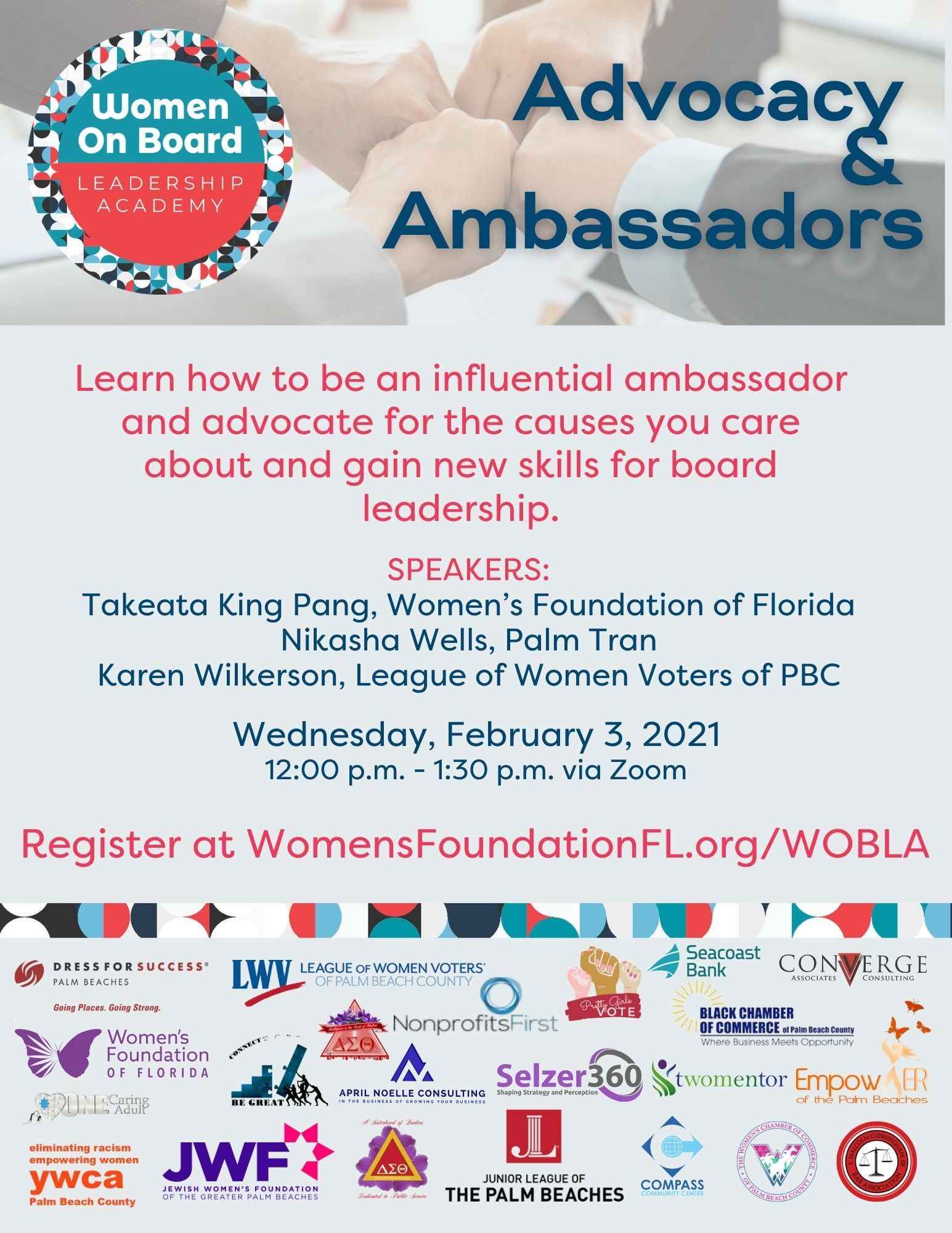 Women on Board Leadership Academy - Advocacy and Ambassadors image