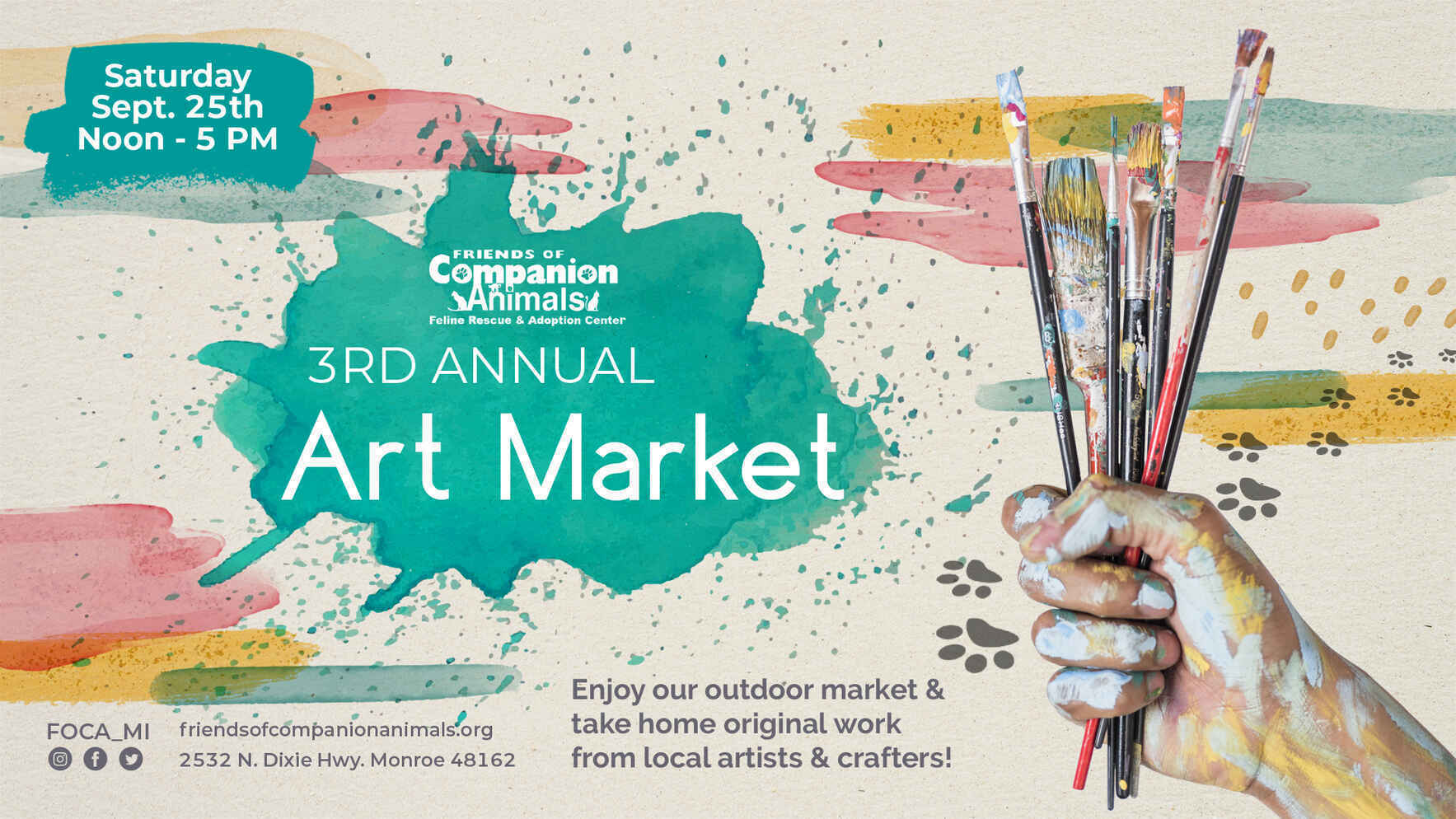 3rd Annual FOCA Art Market - Free Event image