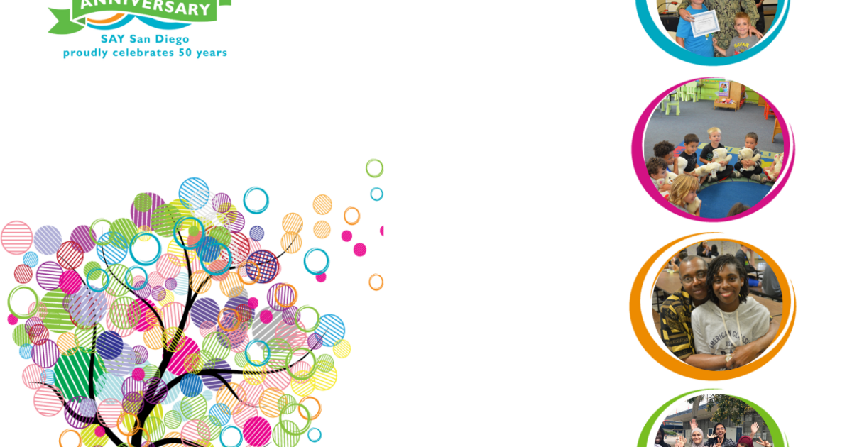 SAY San Diego SAY San Diego's 50th Anniversary Celebration