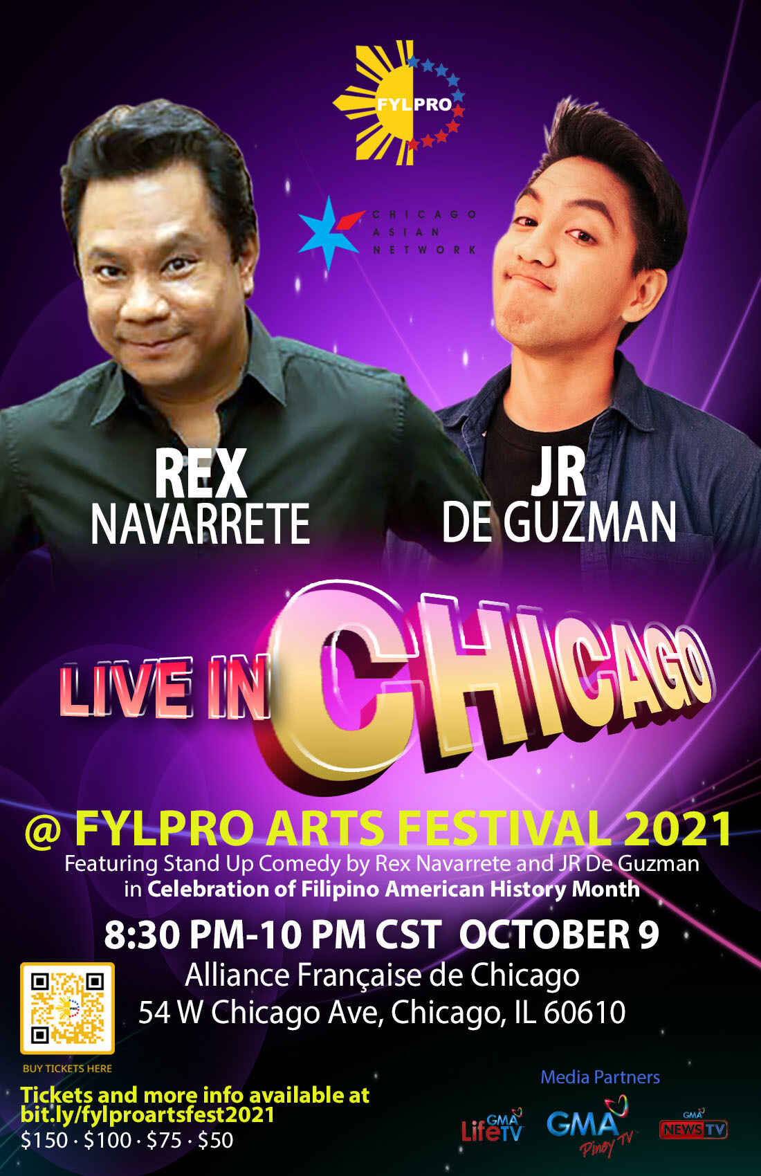 Rex Navarrete and JR De Guzman Live in Chicago / FYLPRO Arts Fest 2021 image