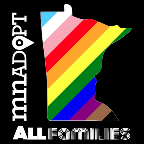 MN ADOPT All Families T-Shirt & Tote image