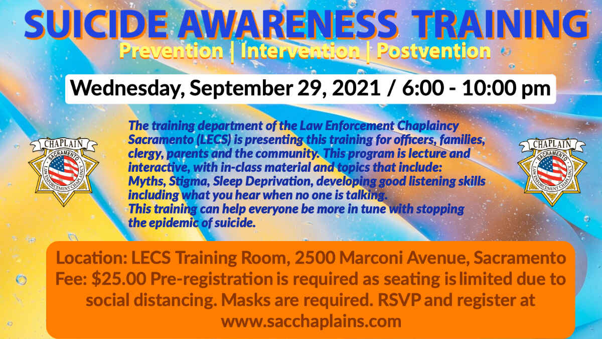 Suicide Awareness Training 9-29-2021 image