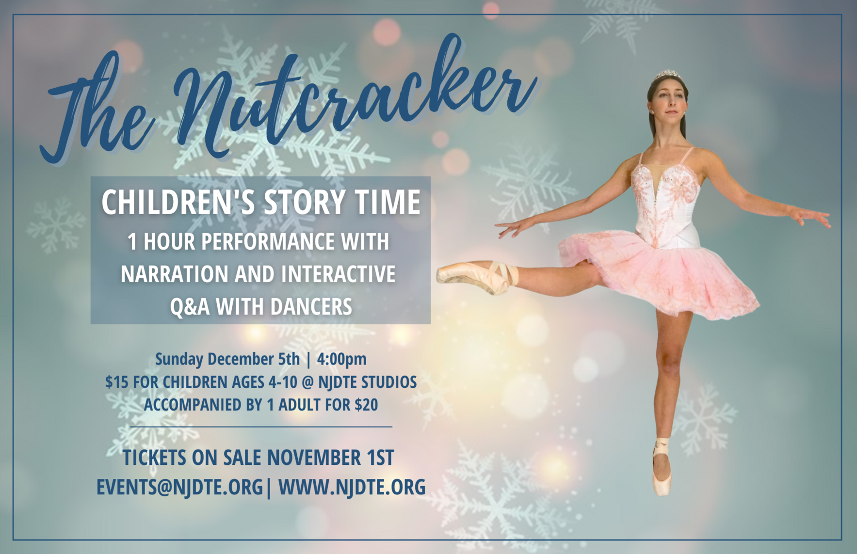 NJDTE's The Nutcracker | Special Children's Performance SOLD OUT image