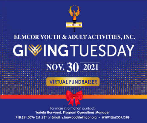 Elmcor’s Giving Tuesday Virtual Fundraiser Event image