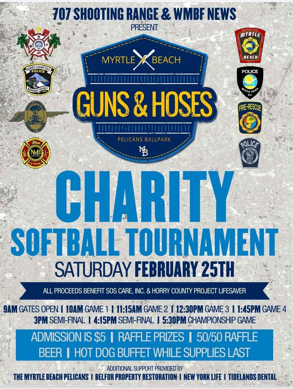 SOS Health Care Guns & Hoses Charity Softball Game 2023