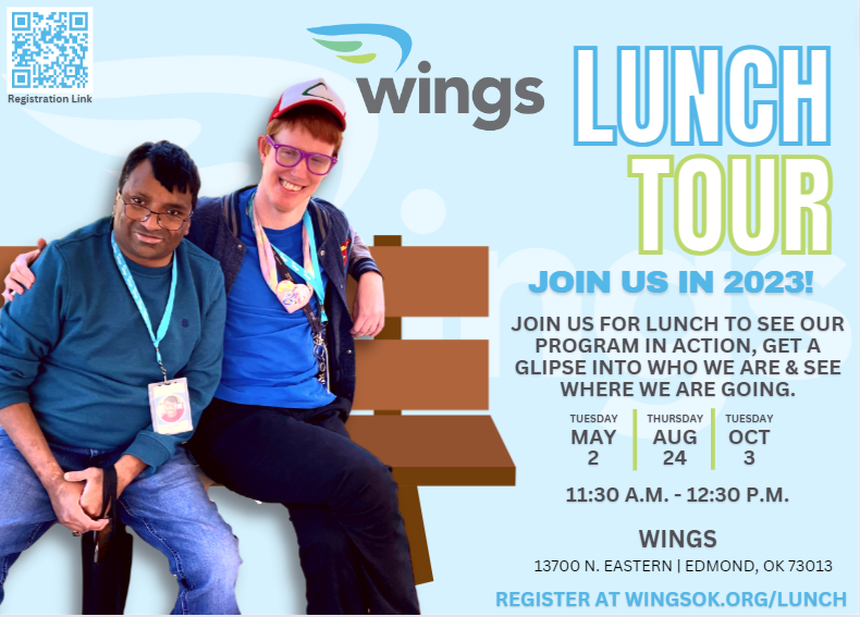 Wings Special Needs Community Wings Lunch Tour Tuesday, May 2nd