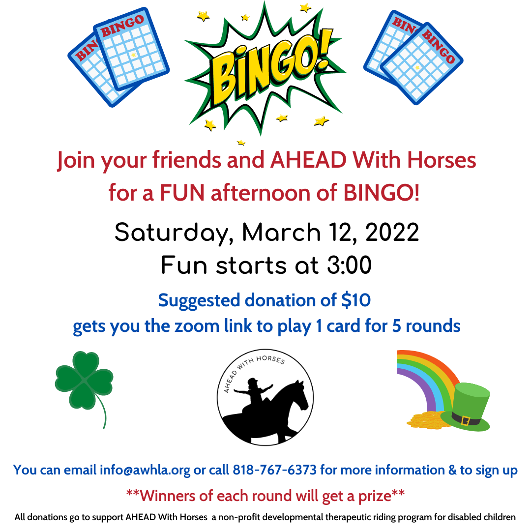 AWH Bingo! March 12, 2022 image