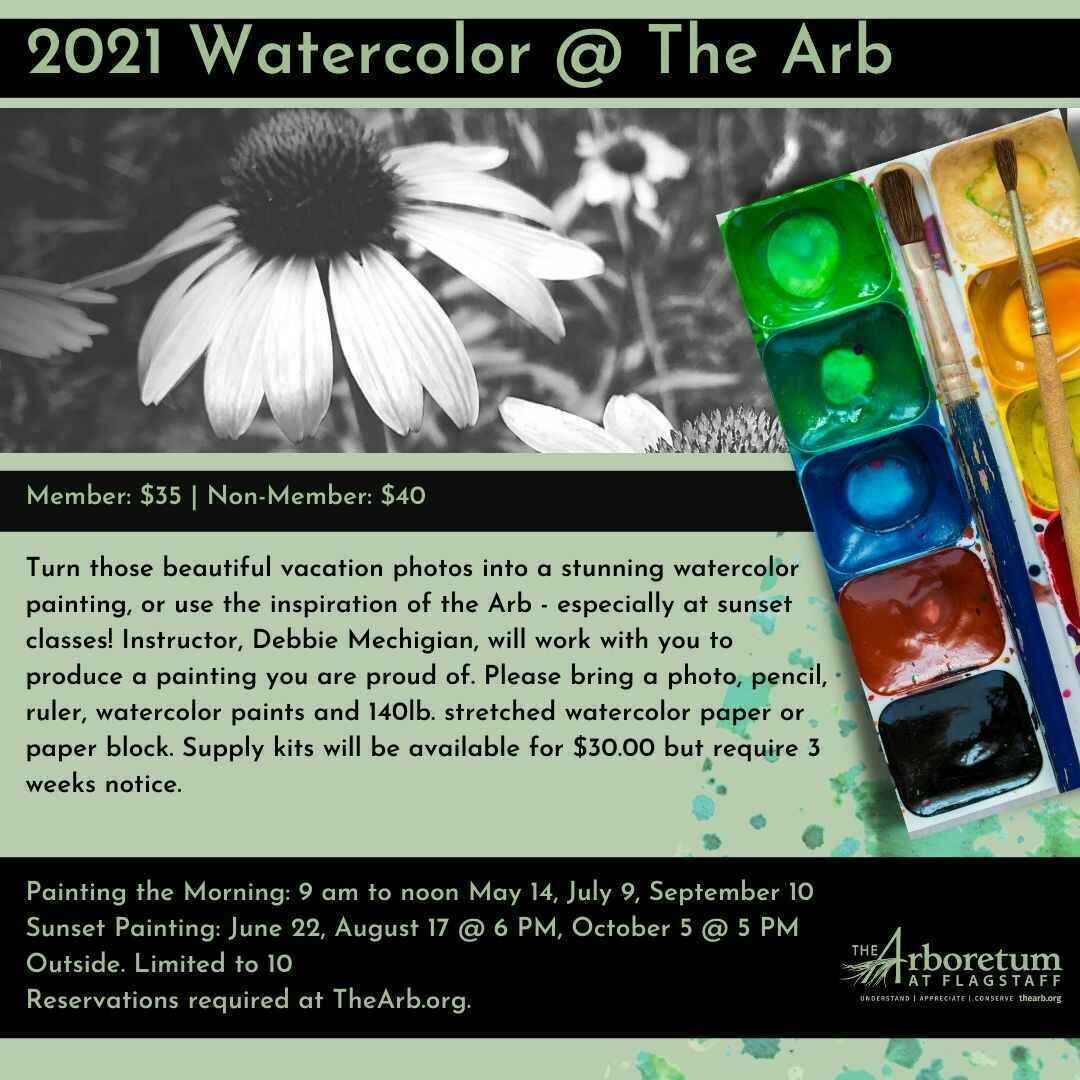 Painting the Morning Water Color Class Non-Member Tickets for July 9, 2022 image