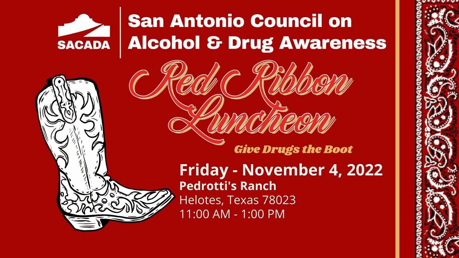 Red Ribbon Luncheon: Give Drugs the Boot image