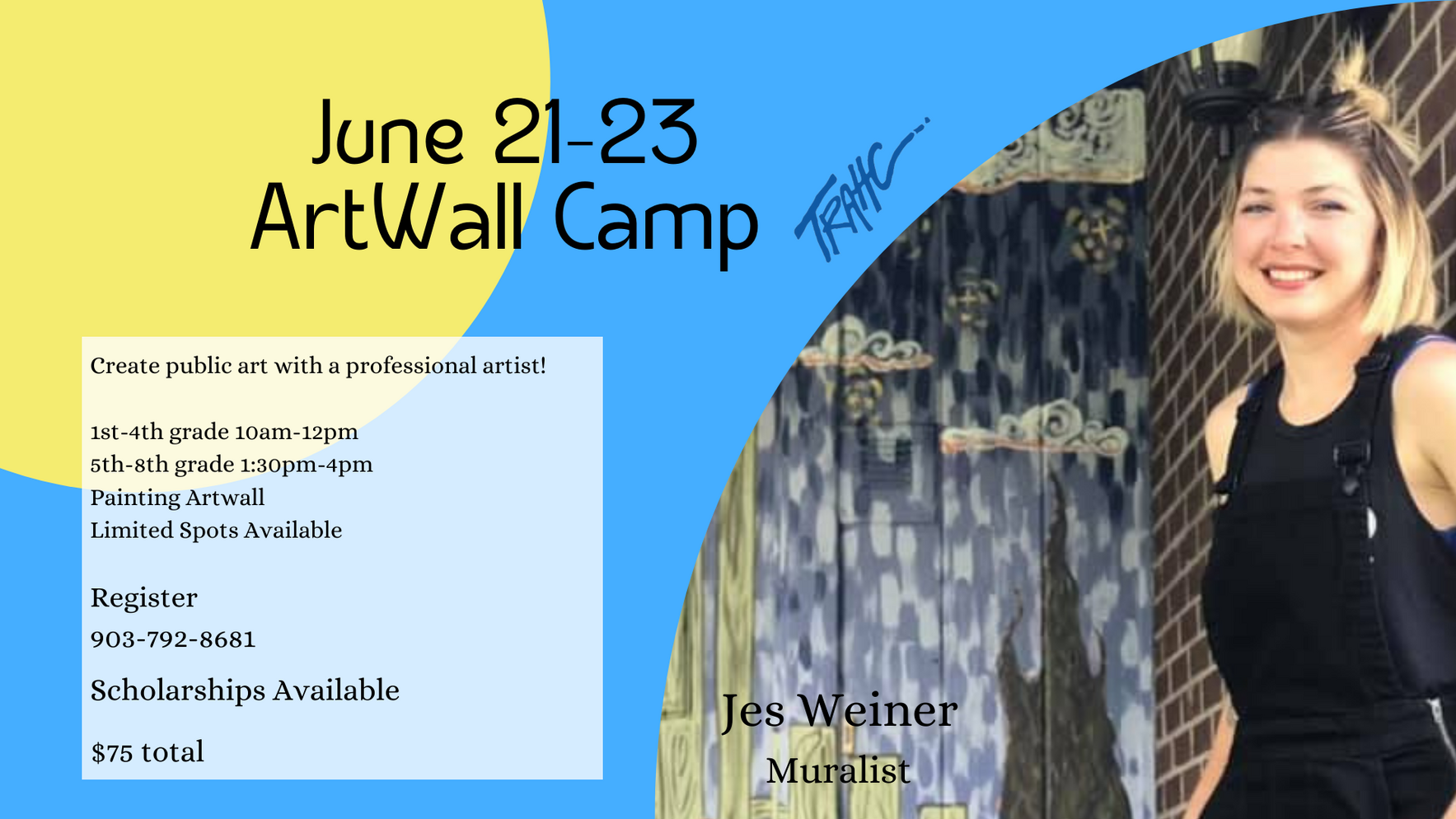 2022 Artwall Camp 1 for 5th - 8th graders with Jes Weiner image