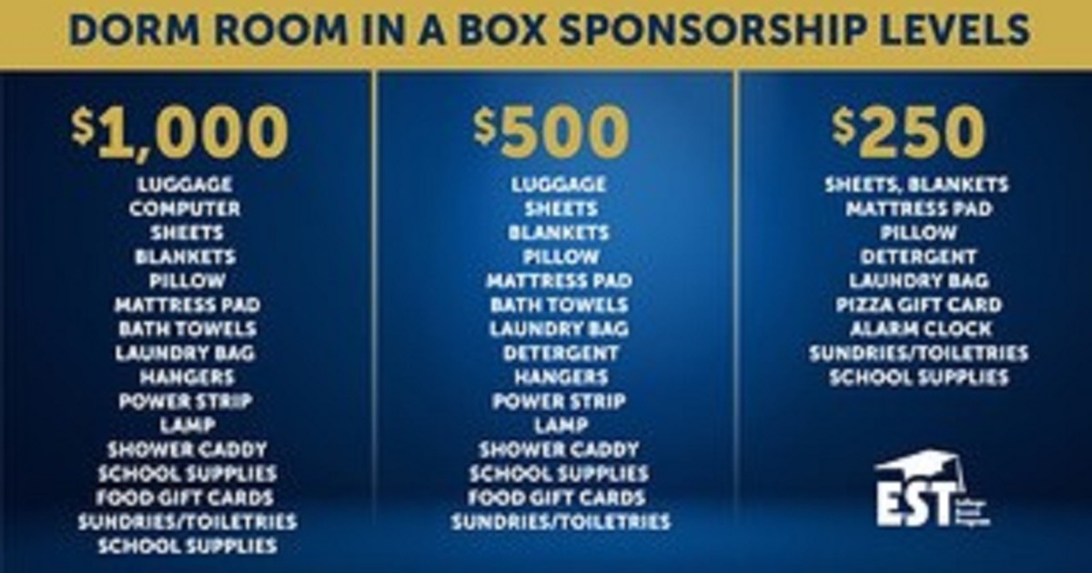 Educating Students Together, Inc. Dorm Room Essentials