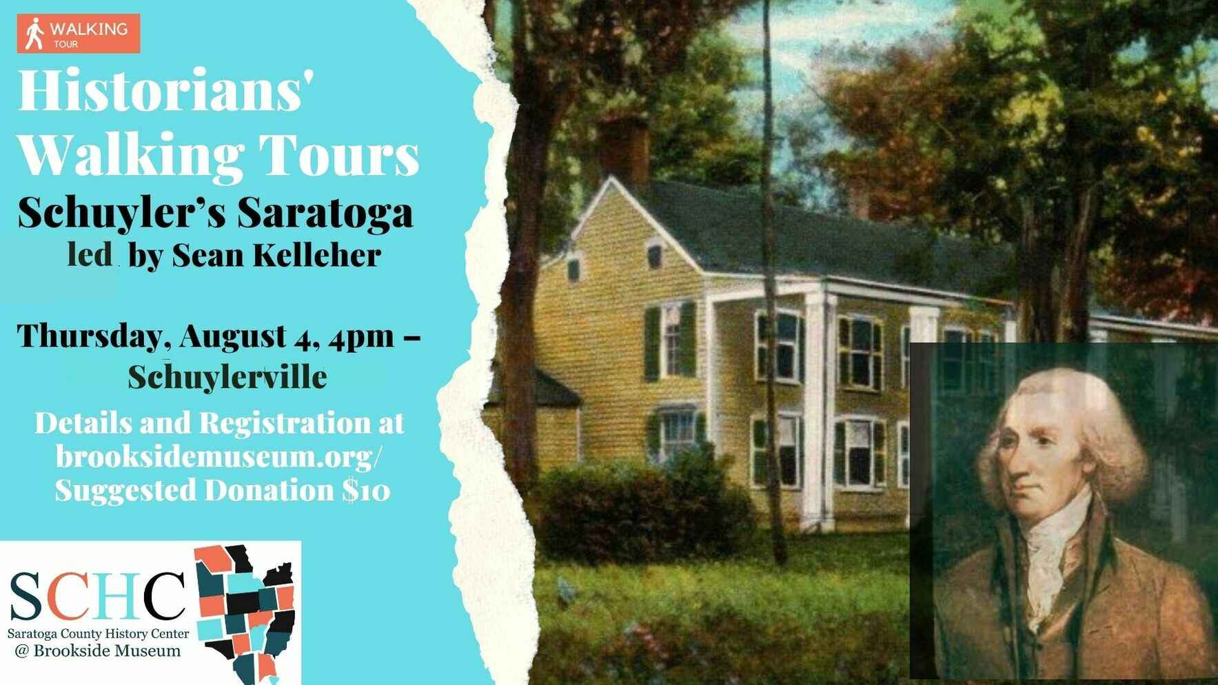 Historians' Walking Tours - Schuyler's Saratoga - Thursday Aug 4th image