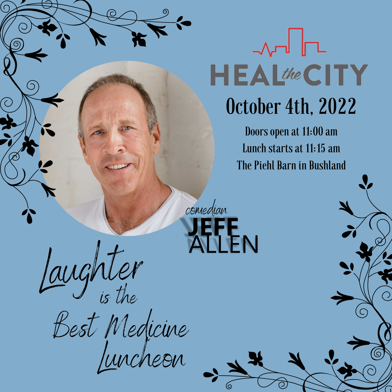 Laughter Is The Best Medicine Luncheon With Comedian Jeff Allen image