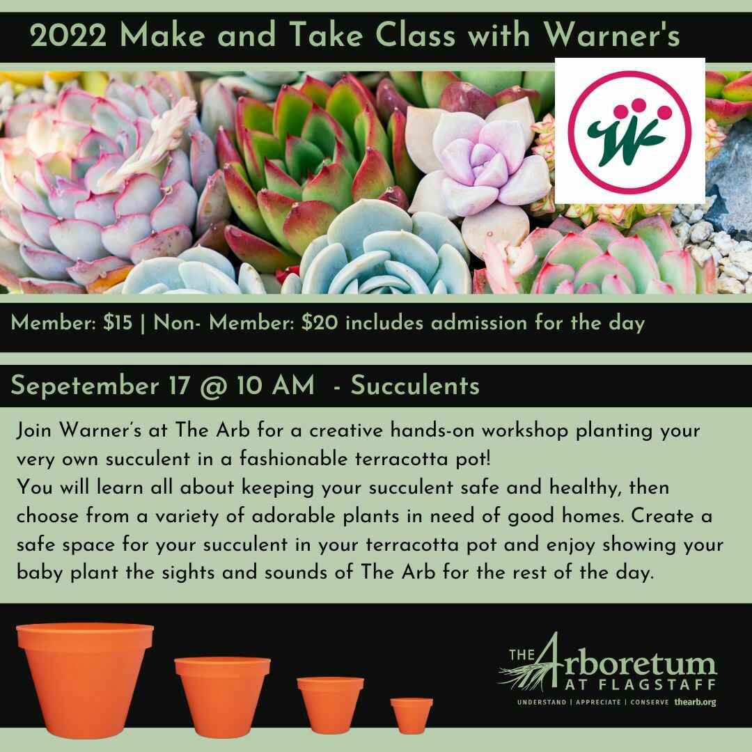 Member Ticket - Make and Take Succulent's with Warner's image