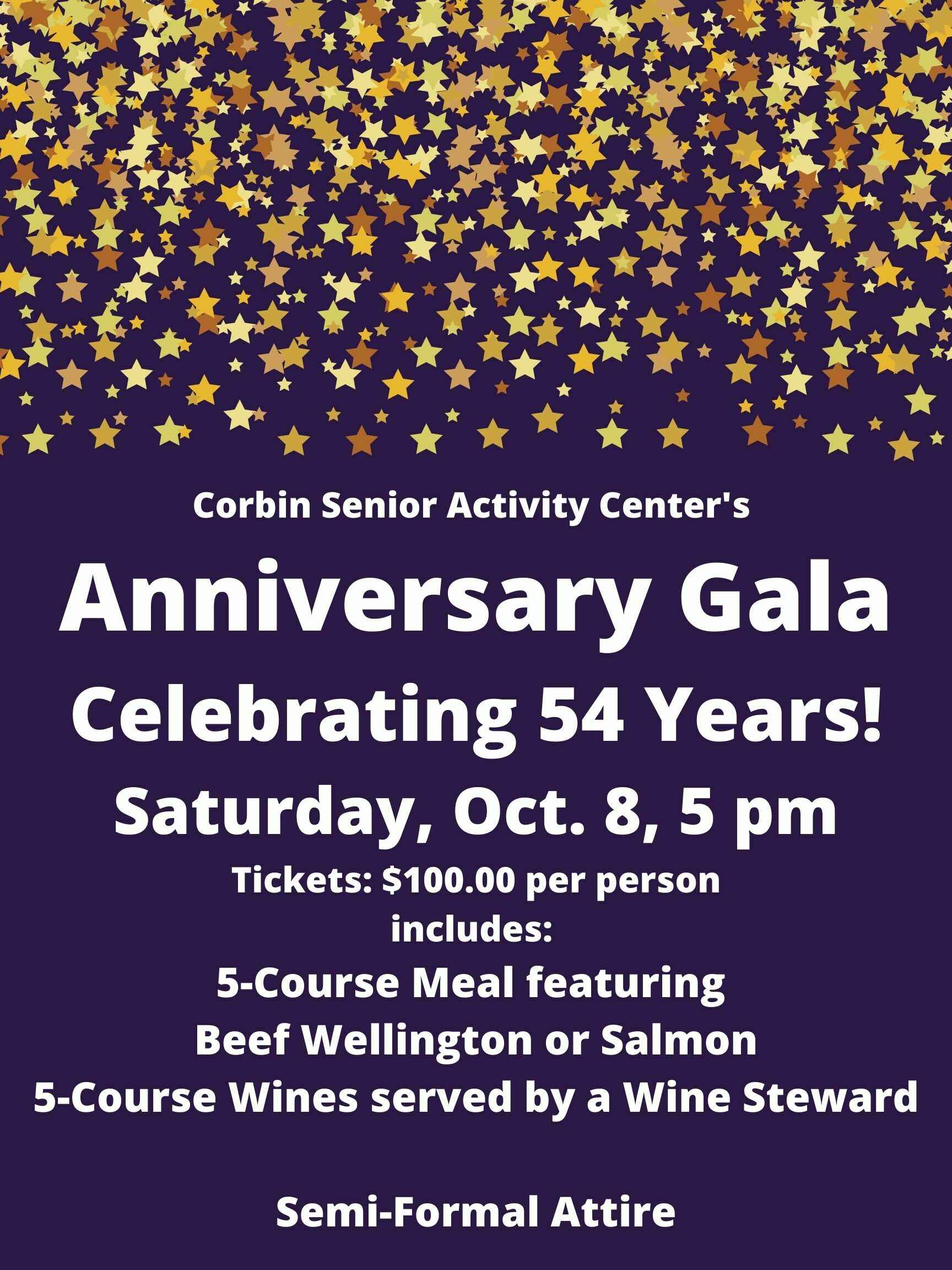 Corbin Senior Activity Center's 54th Anniversary Gala image