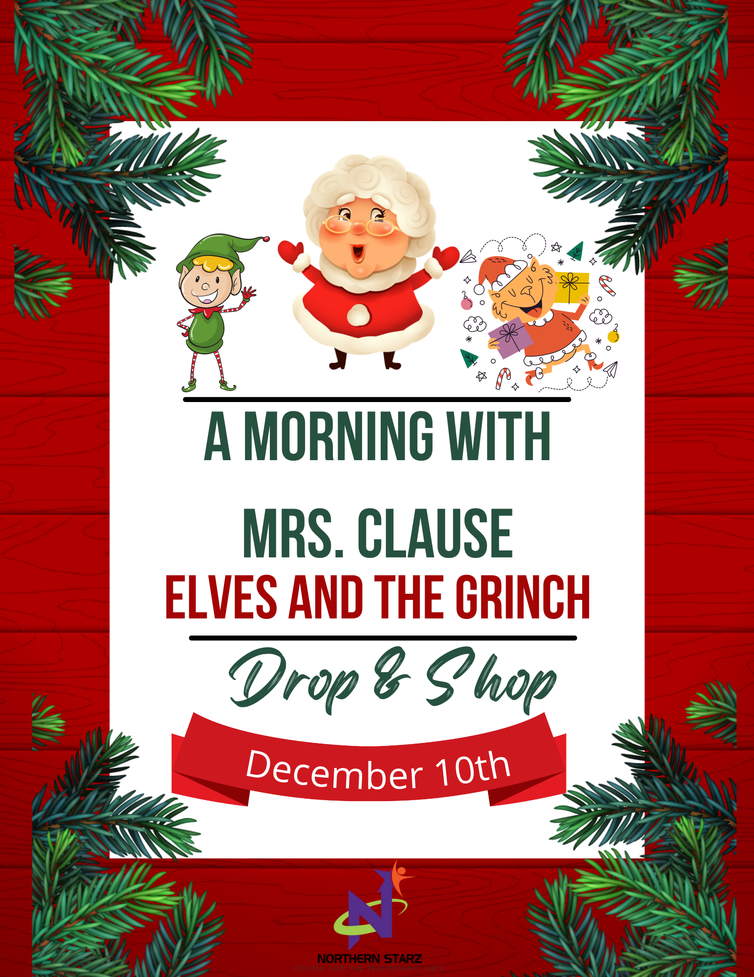 Storytime and Dance with Mrs. Claus, Santa’s Elves - and the Grinch! image