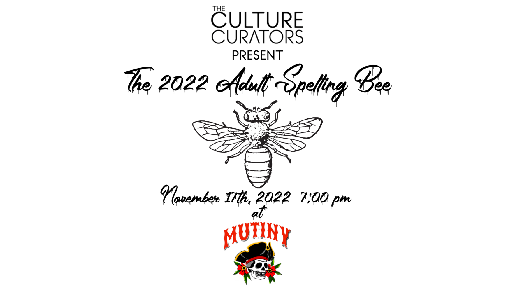 The Culture Curators Present the 2nd Annual Adult Spelling Bee @ Mutiny image