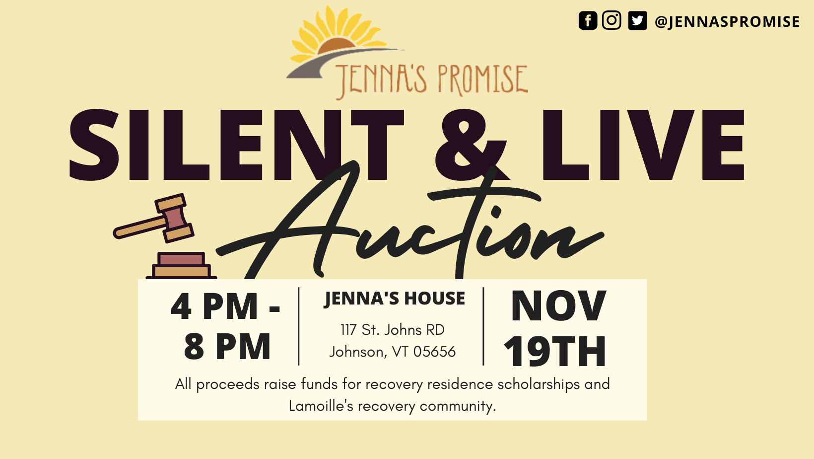 Jenna's Promise Silent & Live Auction Fundraiser  image
