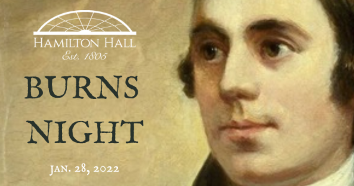 Hamilton Hall Inc. Burns Night 2023