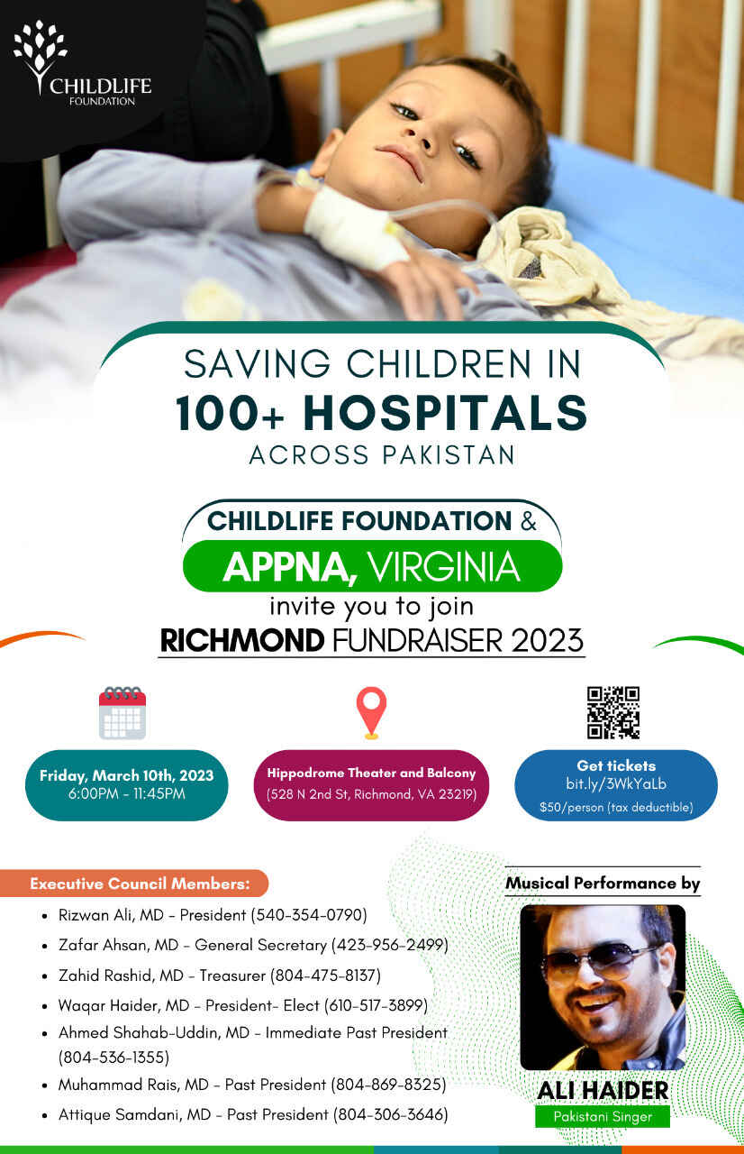 ChildLife & APPNA Virginia Fundraiser - Richmond 2023 image