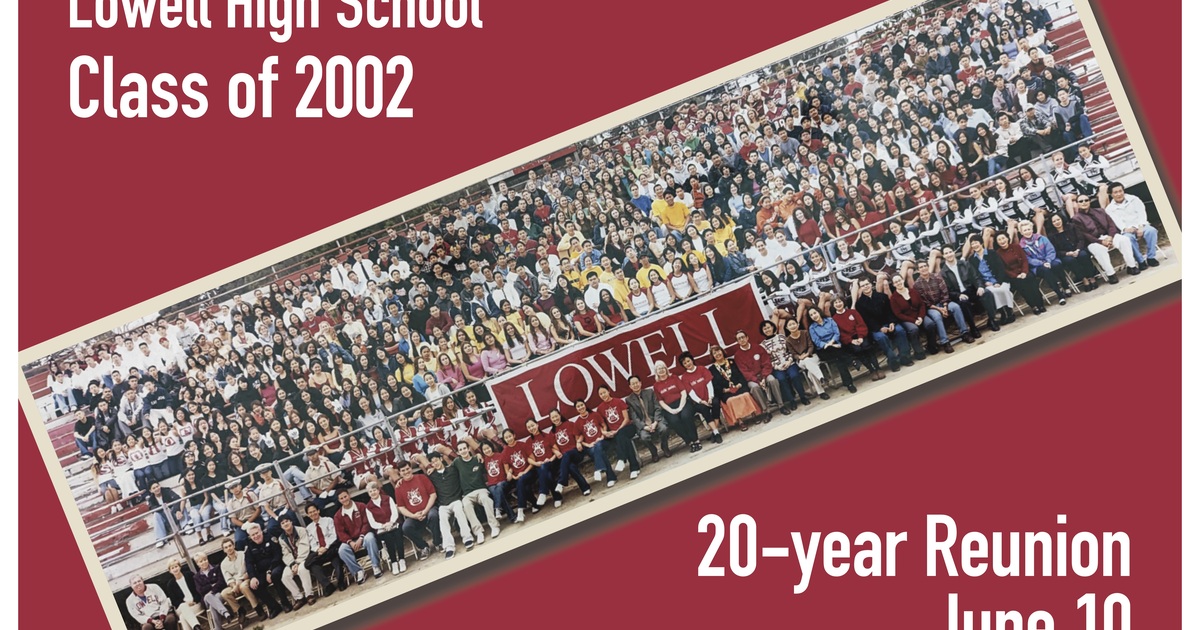 LOWELL ALUMNI ASSOCIATION Class of 2002 20Year Reunion