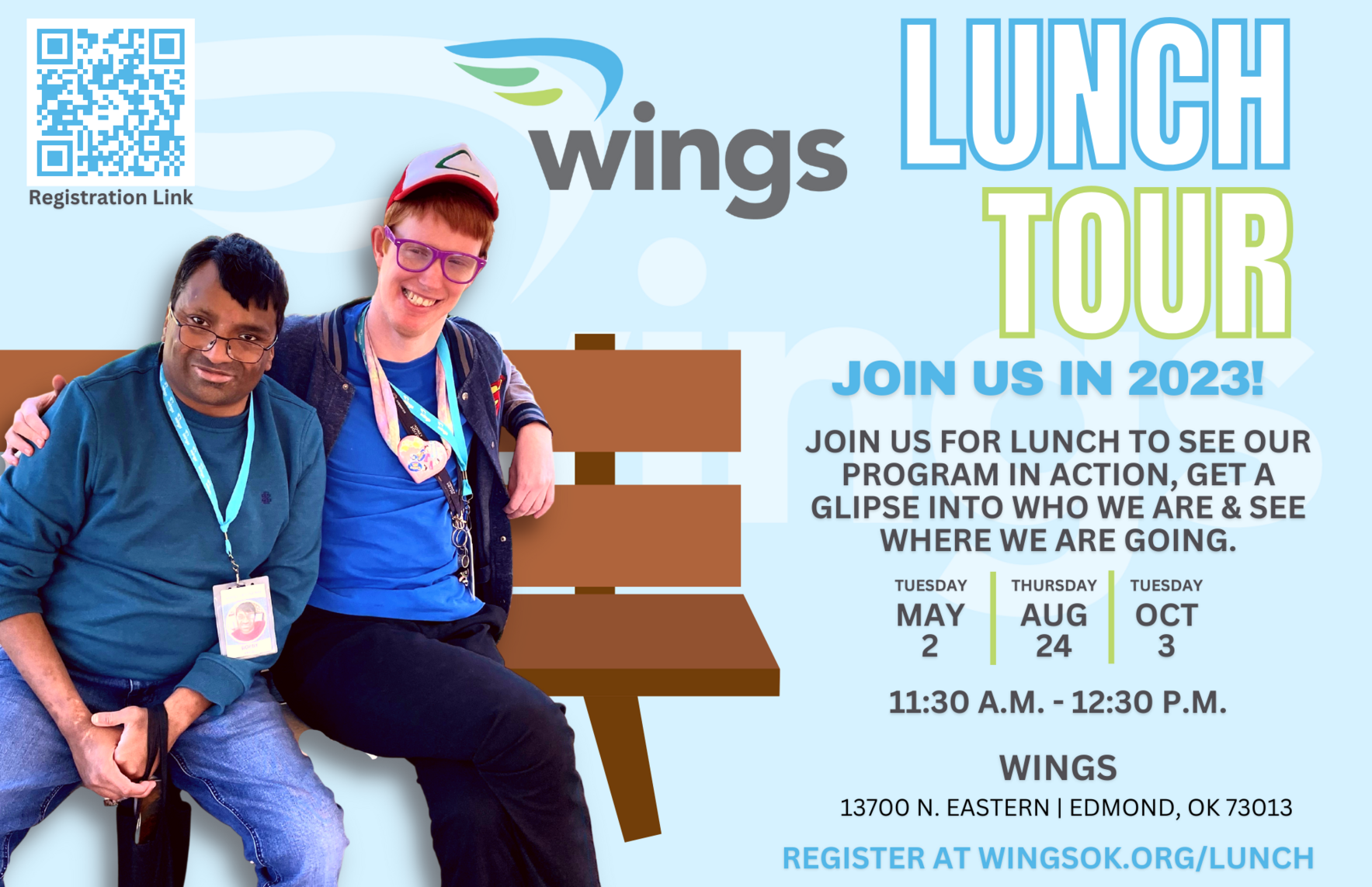 Wings Special Needs Community Wings Lunch Tour Thursday, August 24th
