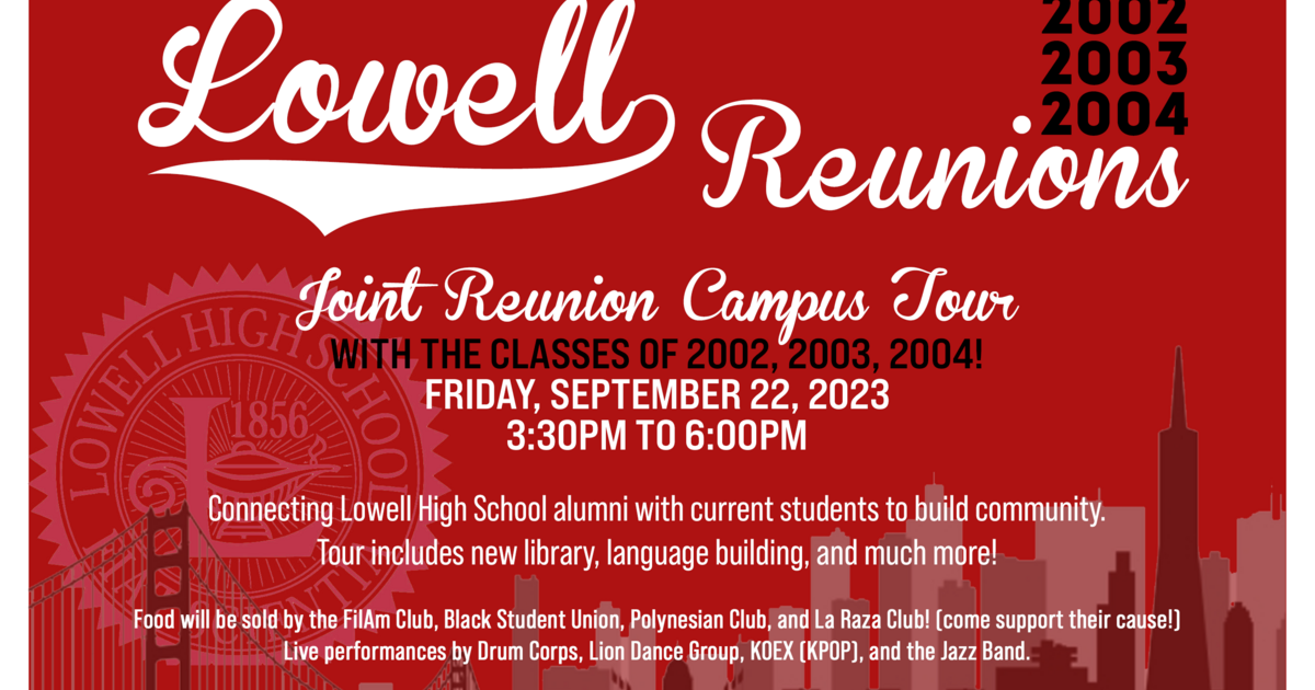 LOWELL ALUMNI ASSOCIATION Joint Reunion Campus Tour