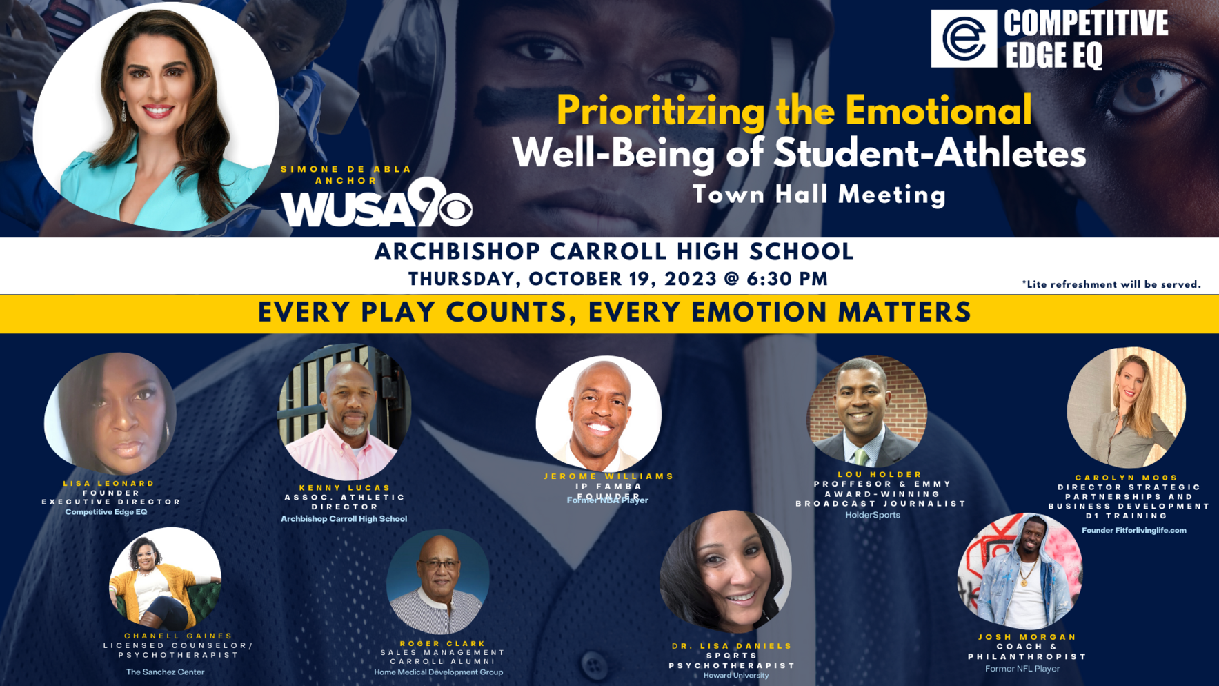 Town Hall Meeting: Prioritizing the Emotional Well-being of Student-athletes image