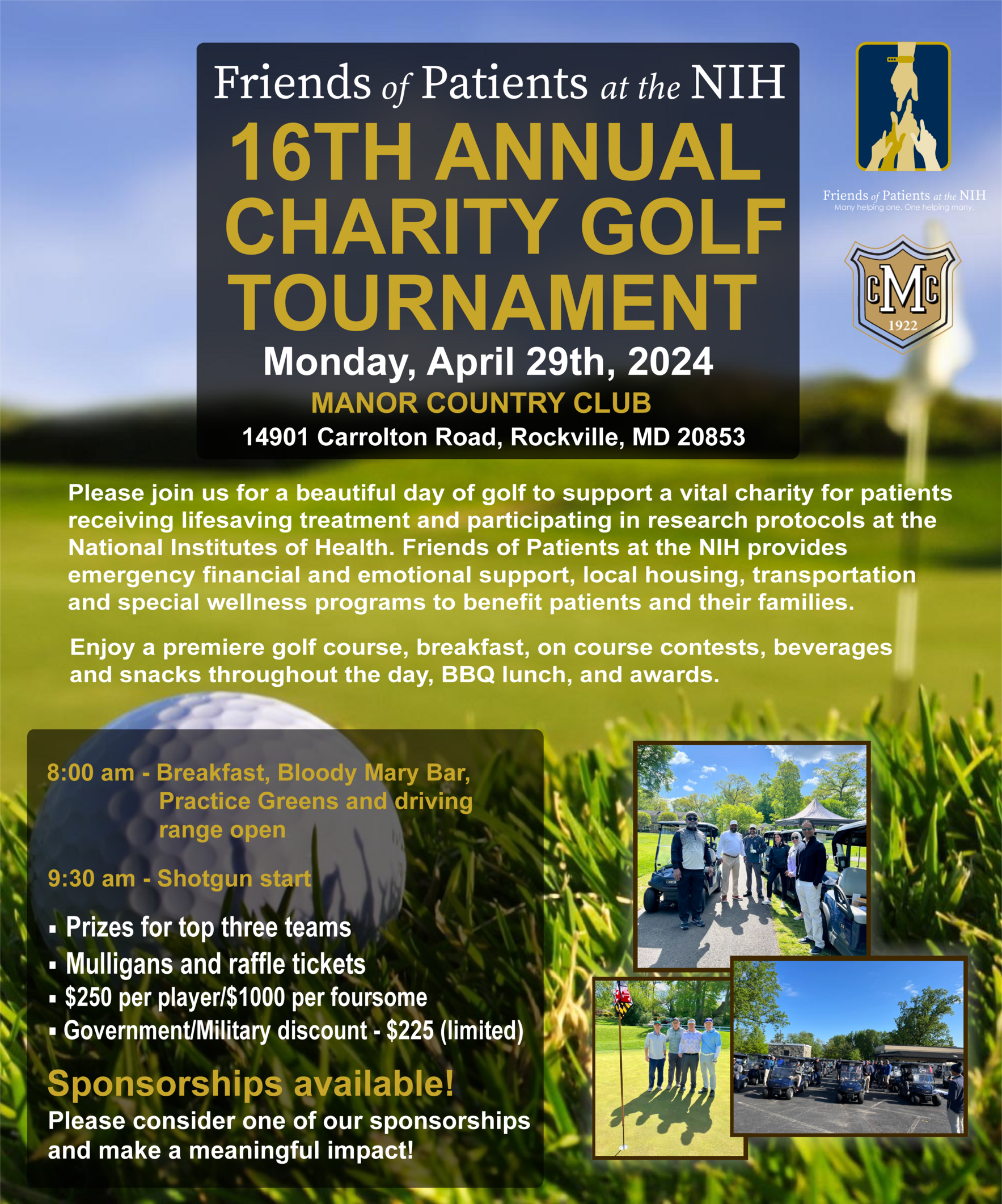 Friends at NIH Annual Charity Golf Tournament 2024 image
