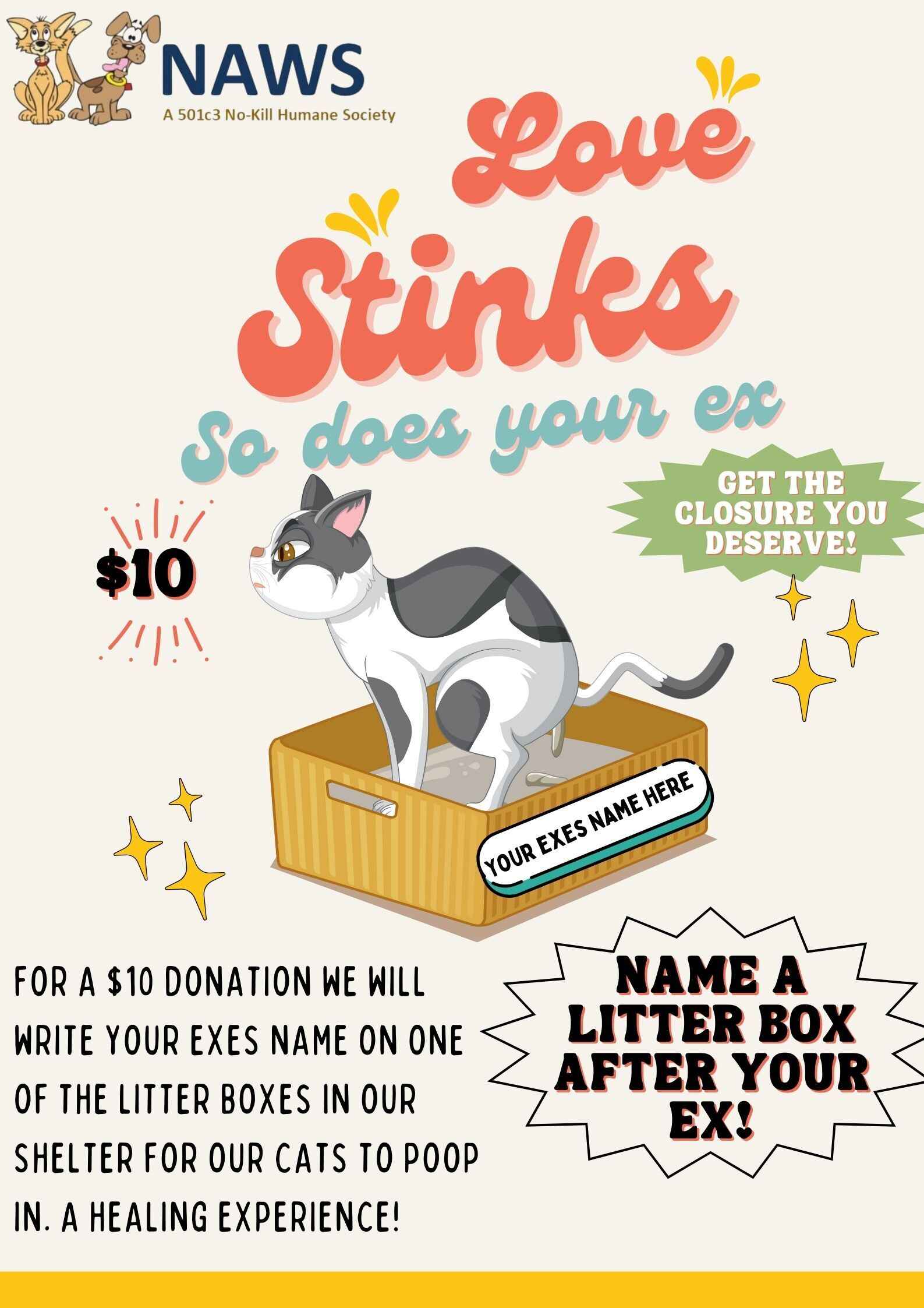 Love Stinks! Name a Litter Box After Your Ex image