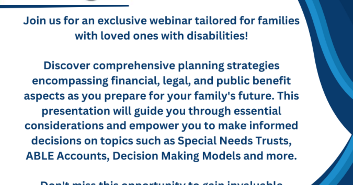Virginia Down Syndrome Association - Future Planning with Eli's Village
