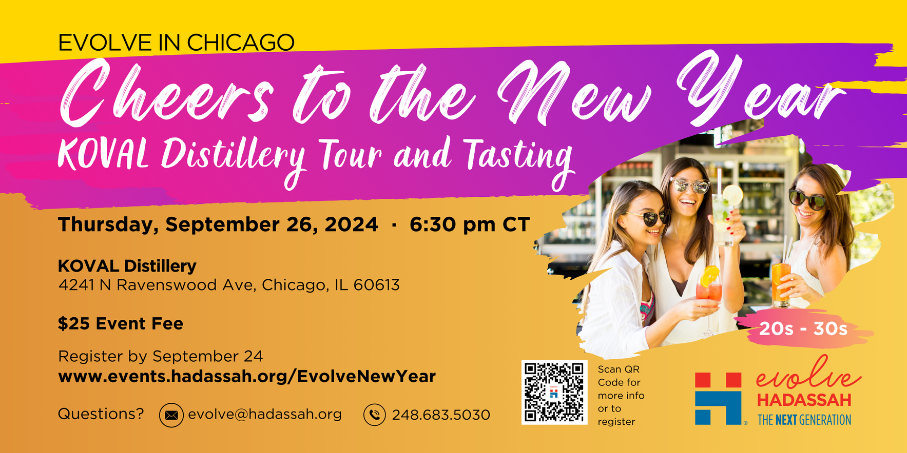 MW - Evolve in Chicago - Cheers to the New Year - KOVAL Distillery Tour and Tasting for Women in Their 20s and 30s image