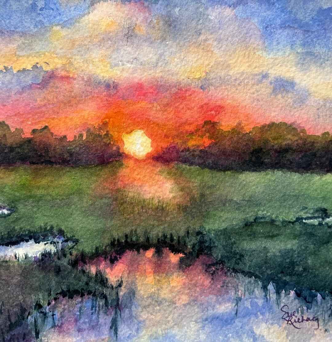 X 2024-A4 - Watercolor Collaboration with Sue Lichacz image