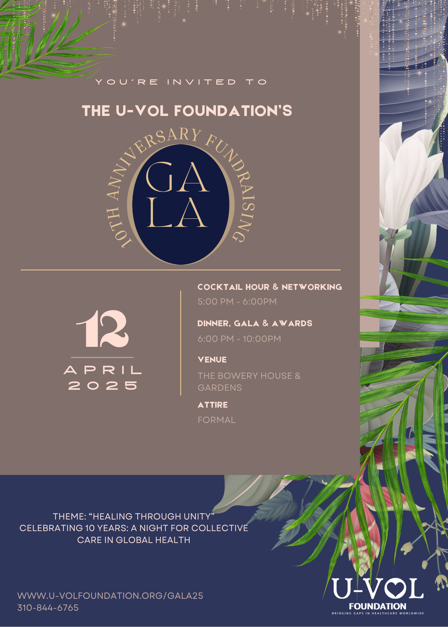 The U-VOL Foundation's 10th Anniversary Fundraising Gala  image