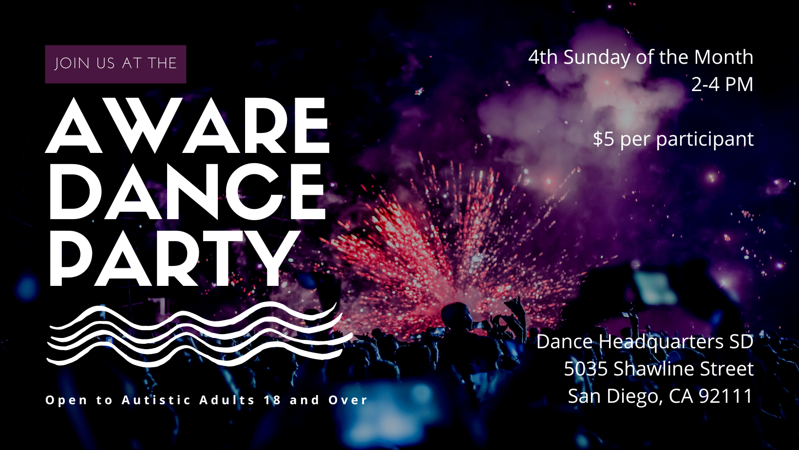 AWARE Autistic Adult Dance Party image