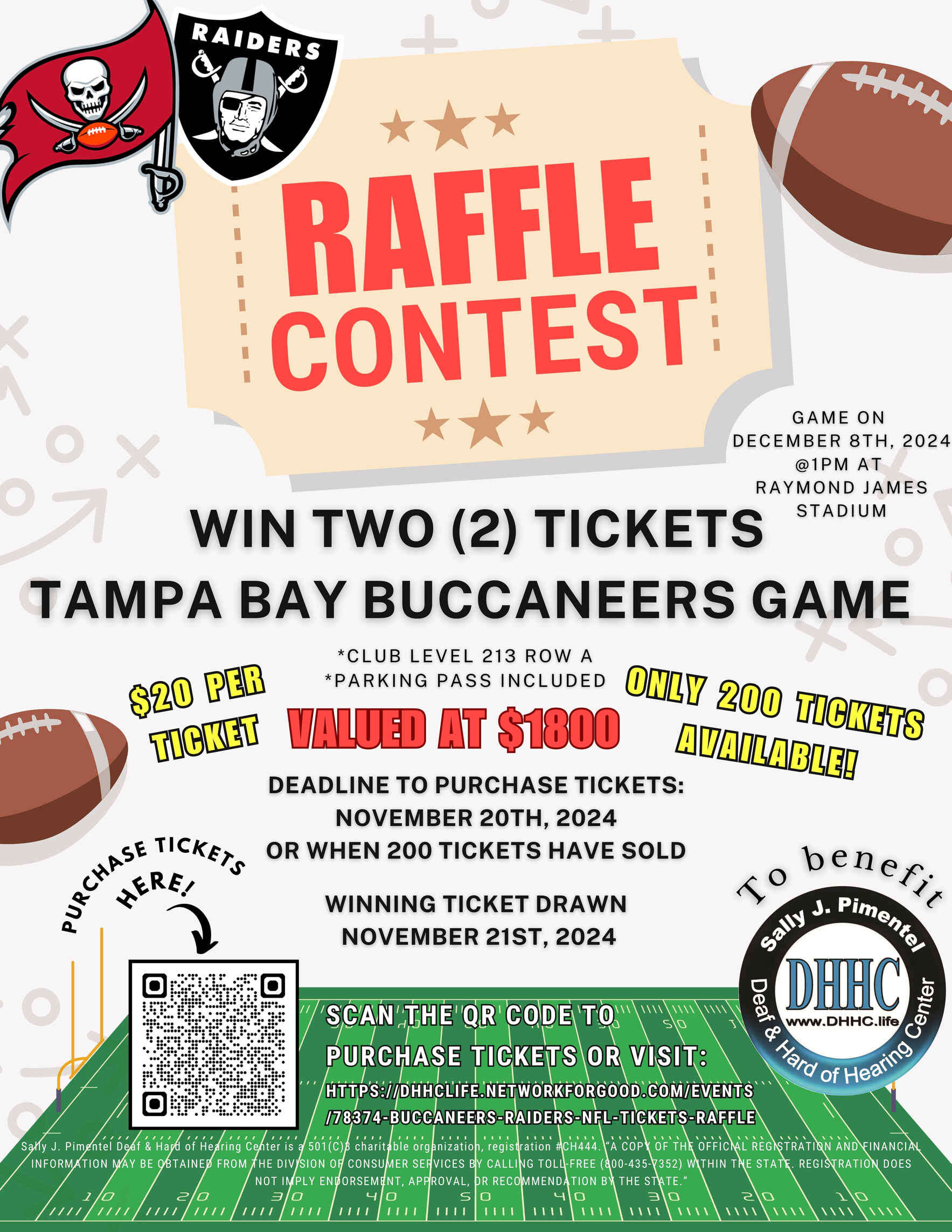 Nfl Raffles Deaf Service Center of Southwest Florida, Inc. - Buccaneers/Raiders NFL ...