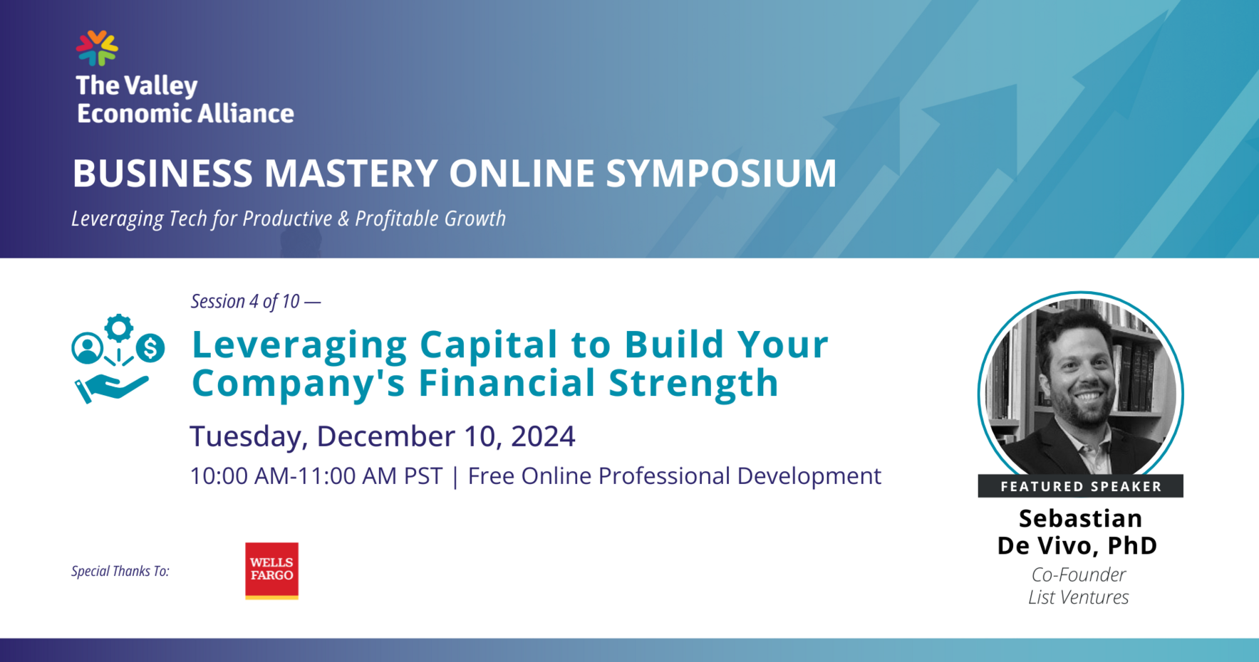 Business Mastery Online Symposium: Leveraging Capital to Build Your Company's Financial Strength  image