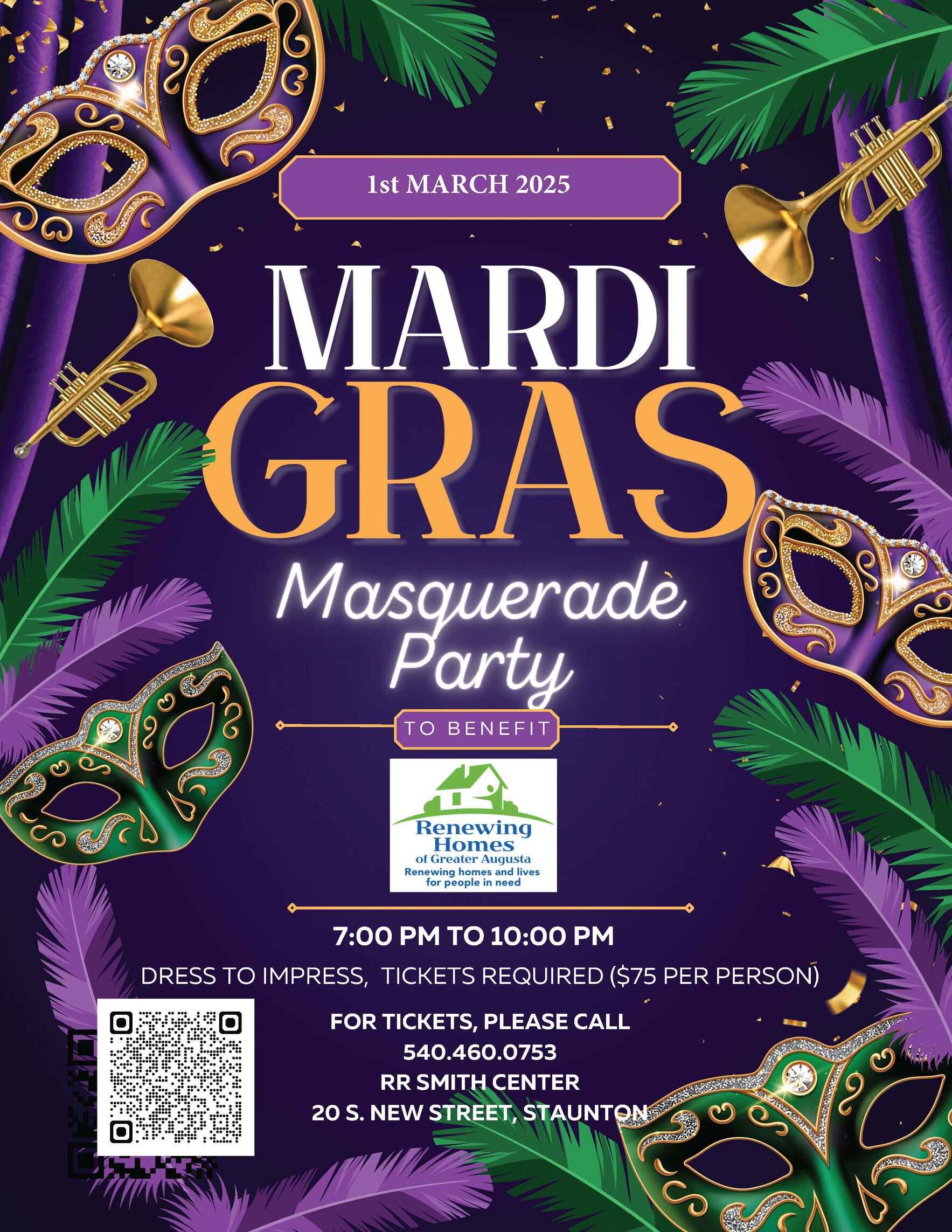 Renewing Homes Mardi Gras Fundraiser  image