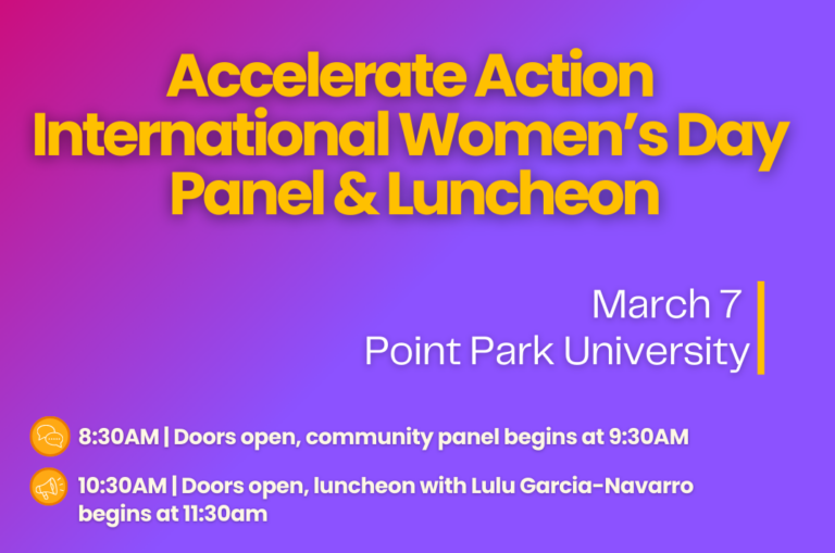 Accelerate Action International Women's Day Panel & Luncheon image