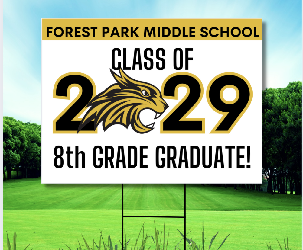 2025 FPMS 8th Grade Graduation Sign image