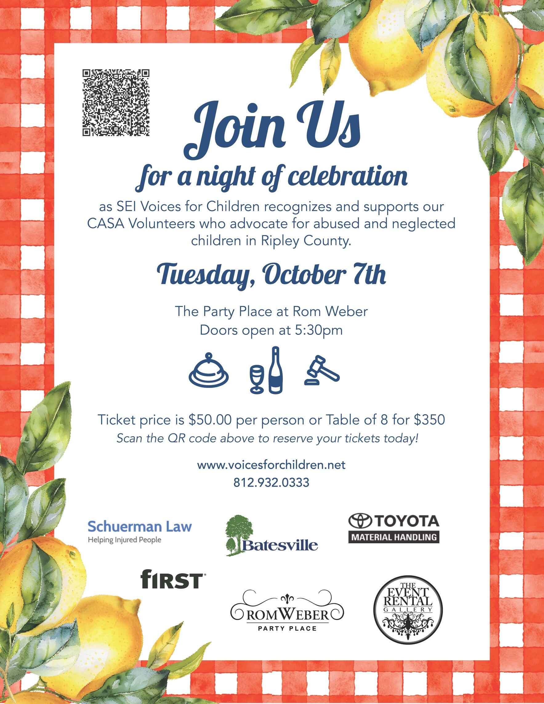 2025 "When Life Gives Us Lemons, We Build a Stand" Dinner and Fundraiser image
