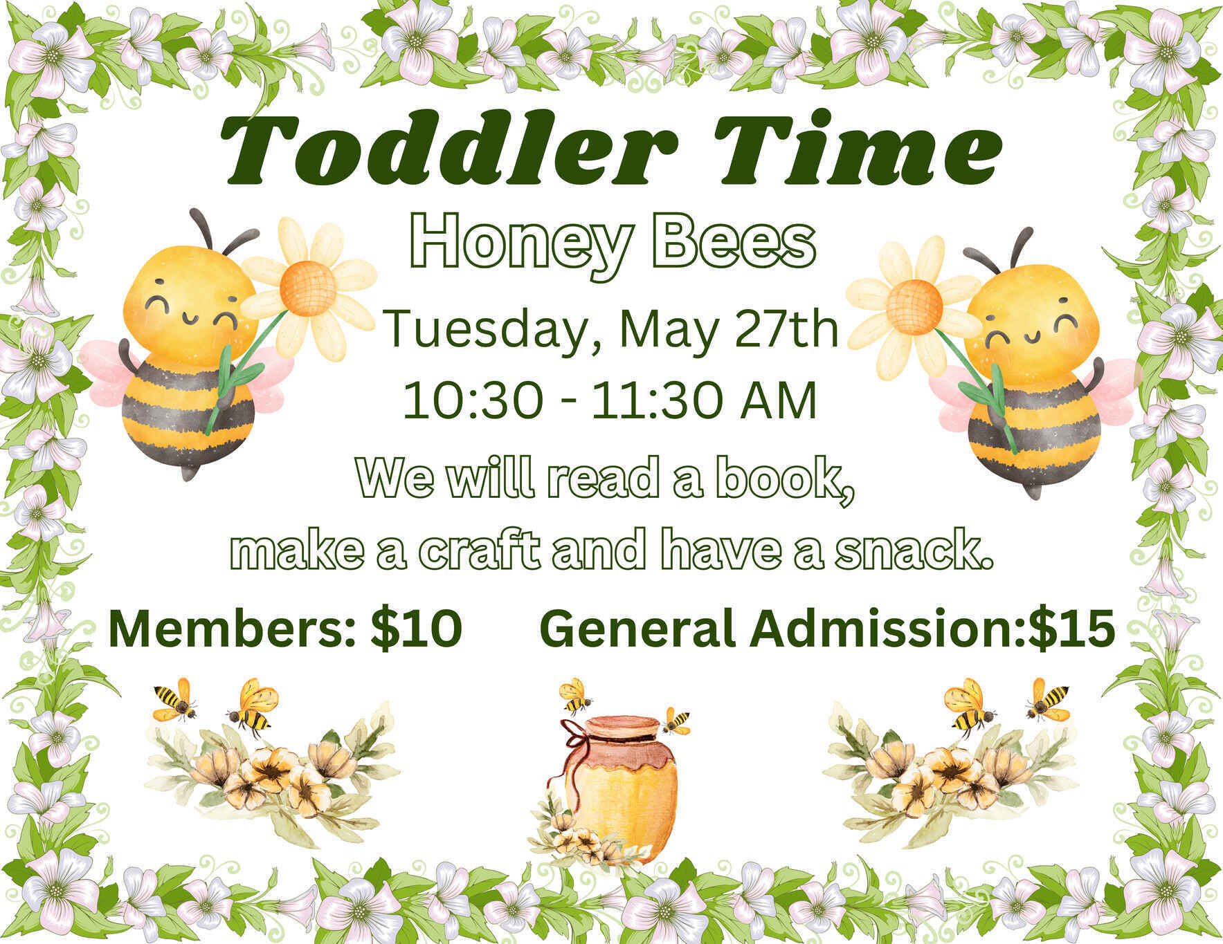 Toddler Time - Honey Bees image