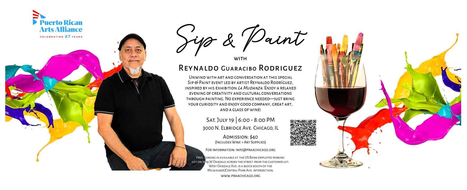 Sip & Paint Led by Reynaldo Rodriguez - Pride Night image