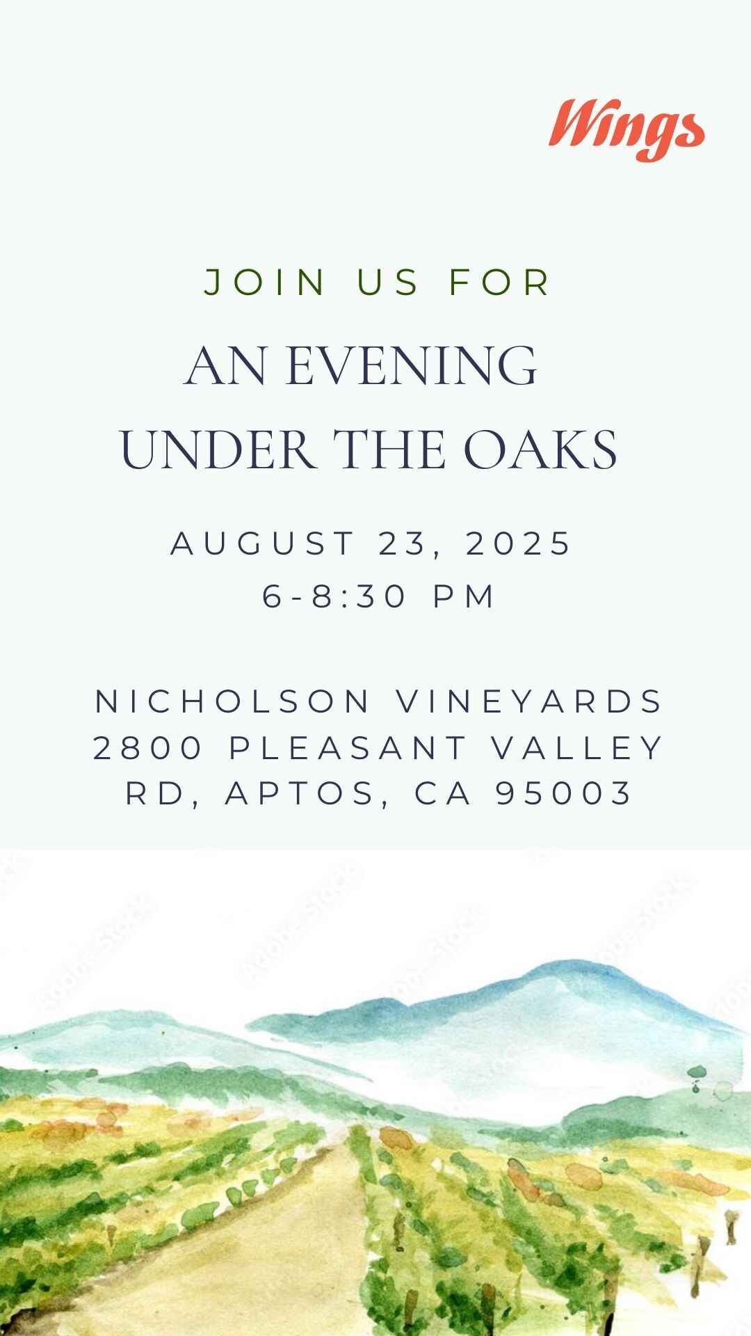 Second Annual Wings Gala | An Evening Under the Oaks image