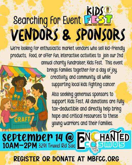 Kids Fest Vendor Registration image